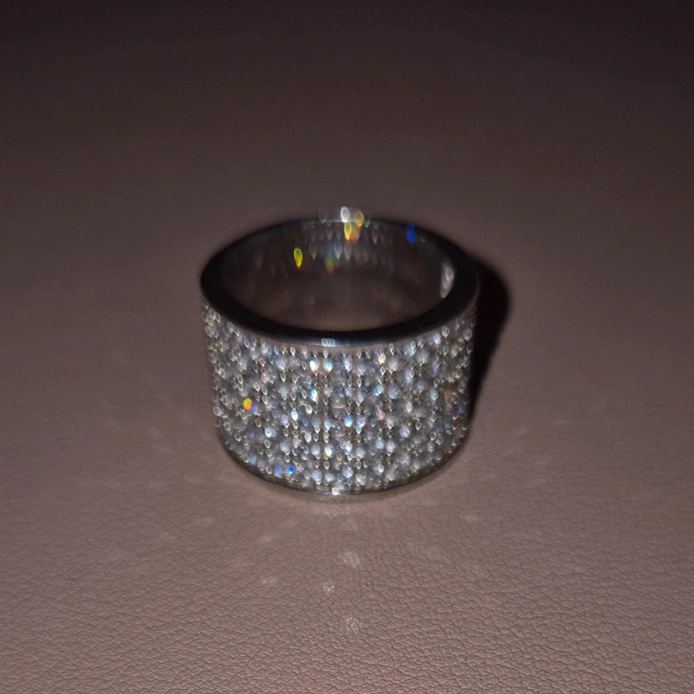 Sterling silver heavy ring size P and half